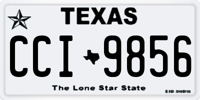 TX license plate CCI9856
