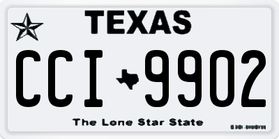 TX license plate CCI9902