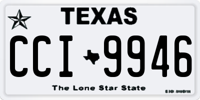 TX license plate CCI9946