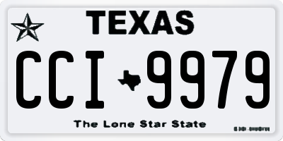 TX license plate CCI9979