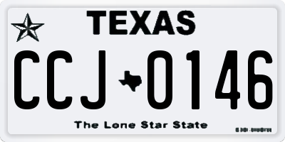 TX license plate CCJ0146