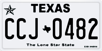 TX license plate CCJ0482
