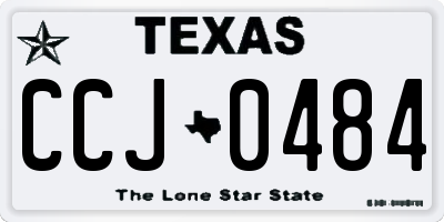 TX license plate CCJ0484