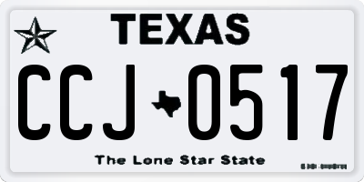 TX license plate CCJ0517