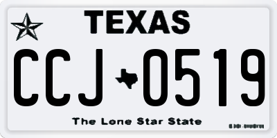 TX license plate CCJ0519