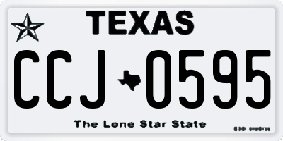 TX license plate CCJ0595