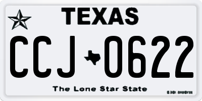 TX license plate CCJ0622