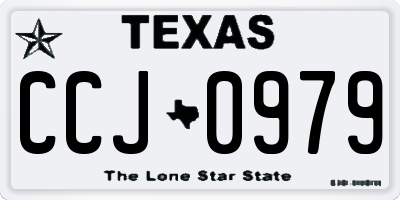 TX license plate CCJ0979