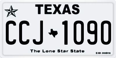TX license plate CCJ1090