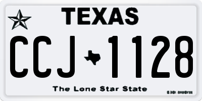 TX license plate CCJ1128