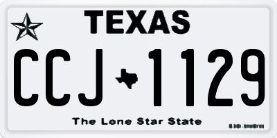 TX license plate CCJ1129