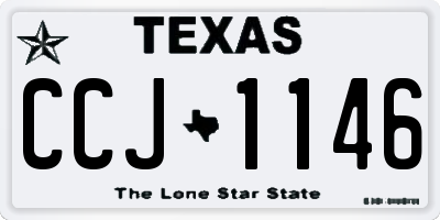 TX license plate CCJ1146