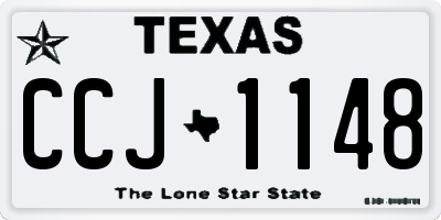 TX license plate CCJ1148