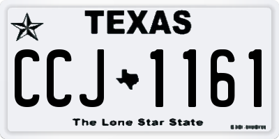 TX license plate CCJ1161