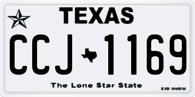 TX license plate CCJ1169