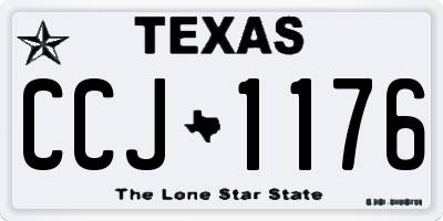 TX license plate CCJ1176
