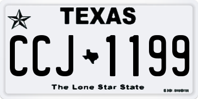 TX license plate CCJ1199