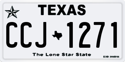 TX license plate CCJ1271