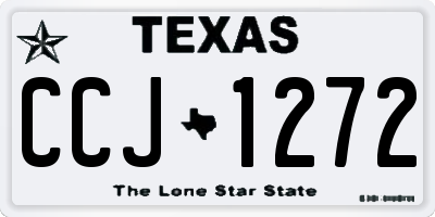 TX license plate CCJ1272