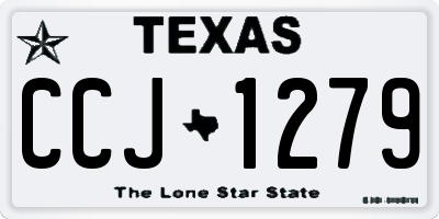 TX license plate CCJ1279