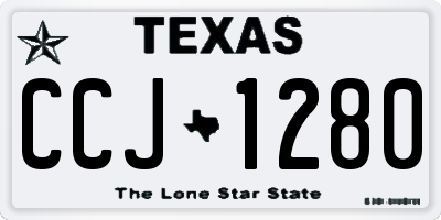 TX license plate CCJ1280