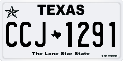 TX license plate CCJ1291