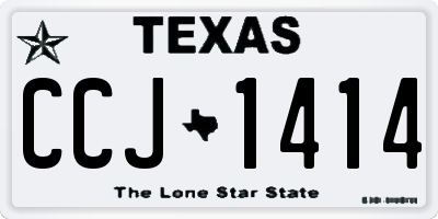TX license plate CCJ1414