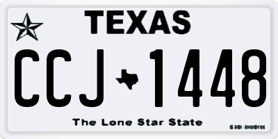TX license plate CCJ1448