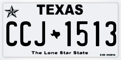 TX license plate CCJ1513