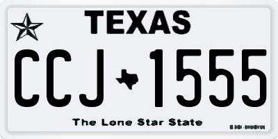 TX license plate CCJ1555