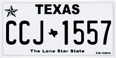 TX license plate CCJ1557