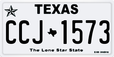 TX license plate CCJ1573