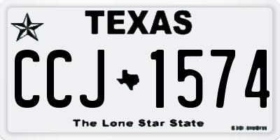 TX license plate CCJ1574