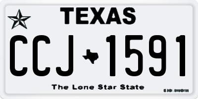 TX license plate CCJ1591