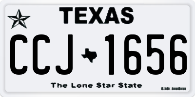 TX license plate CCJ1656
