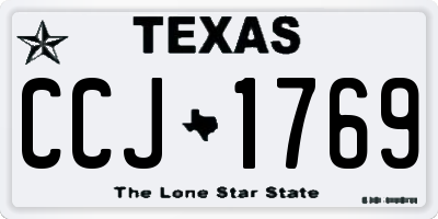 TX license plate CCJ1769