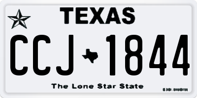 TX license plate CCJ1844