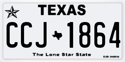 TX license plate CCJ1864