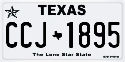 TX license plate CCJ1895