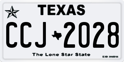 TX license plate CCJ2028