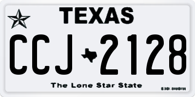 TX license plate CCJ2128
