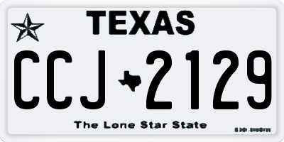 TX license plate CCJ2129
