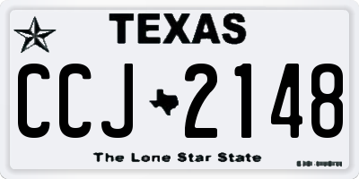 TX license plate CCJ2148