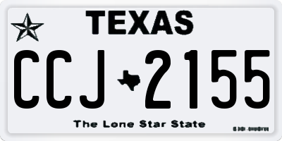 TX license plate CCJ2155