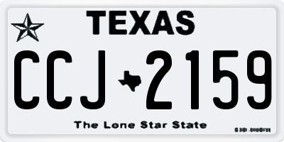 TX license plate CCJ2159