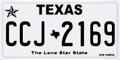 TX license plate CCJ2169