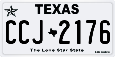TX license plate CCJ2176