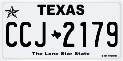 TX license plate CCJ2179