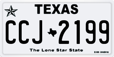 TX license plate CCJ2199