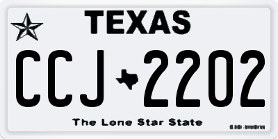 TX license plate CCJ2202